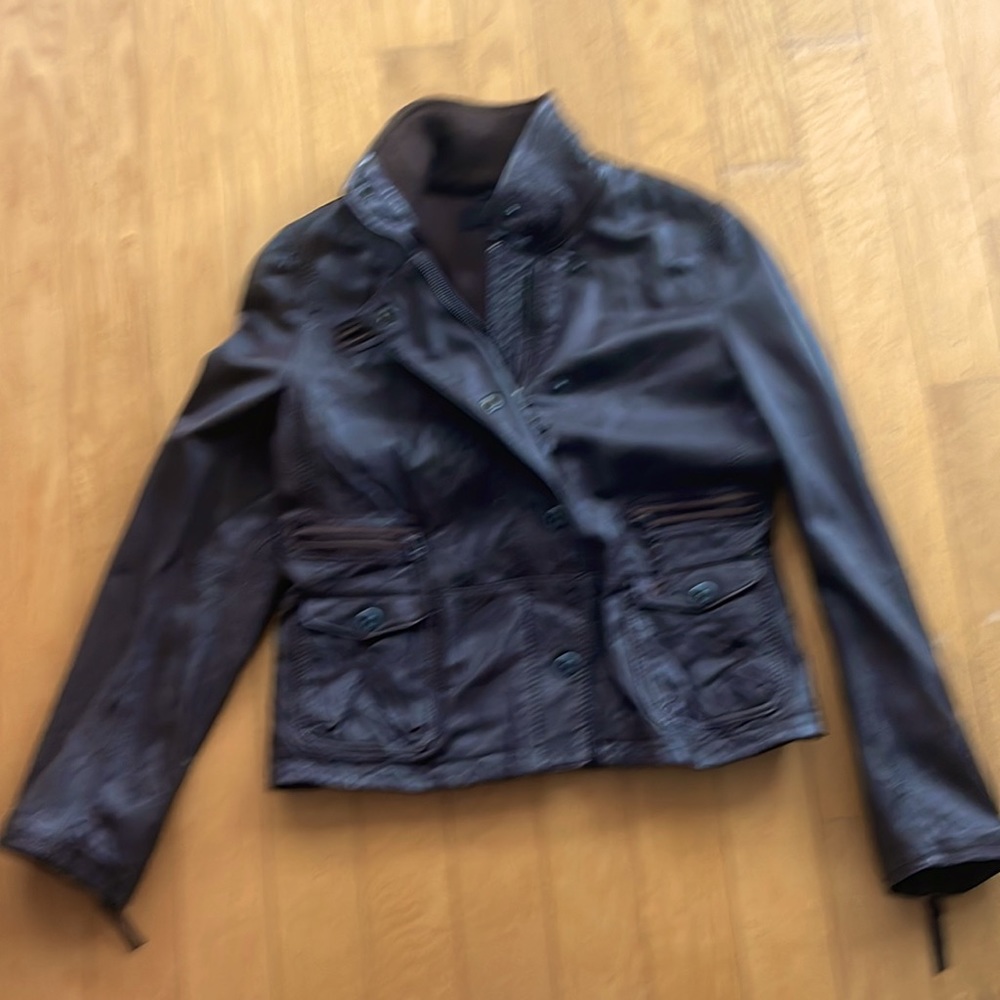 ZARA, biker leather jacket, size S